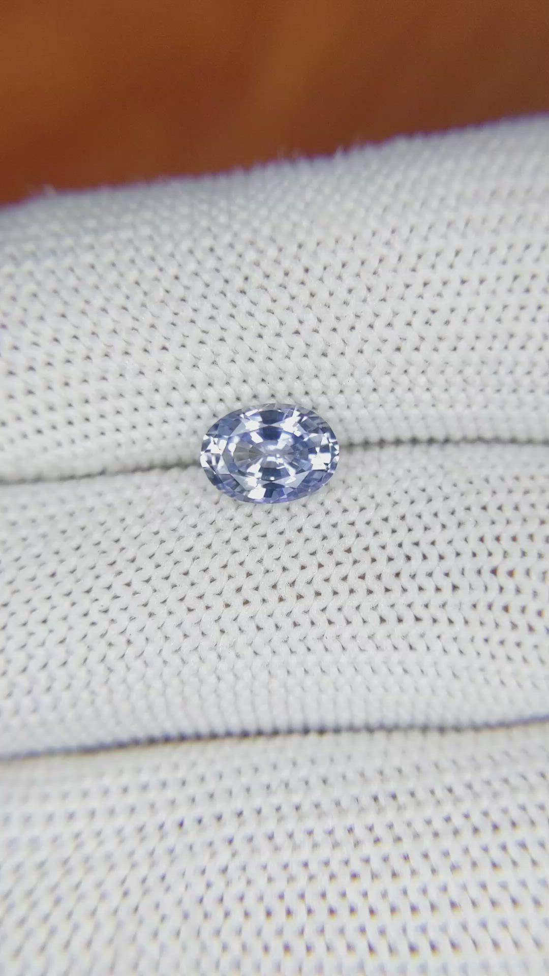 1.33 Ct. Blue Sapphire from Ceylon (Sri Lanka) Size Video