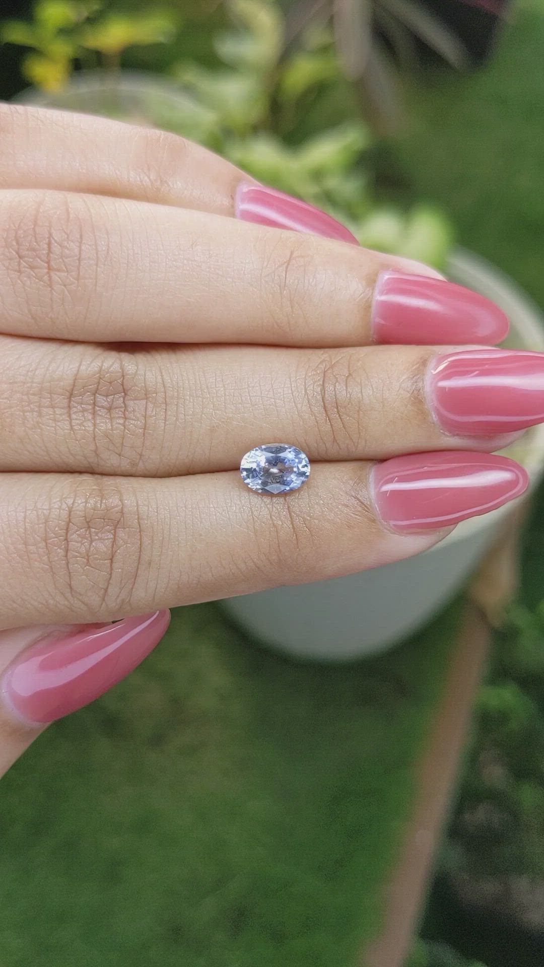 1.33 Ct. Blue Sapphire from Ceylon (Sri Lanka) Size Video