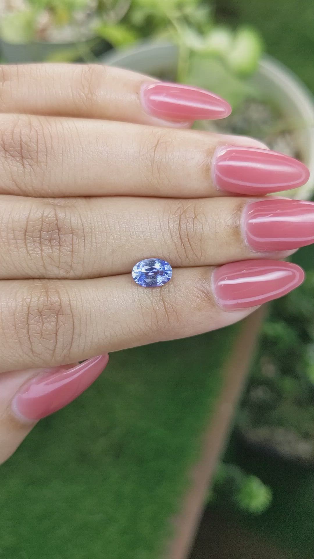 1.21 Ct. Blue Sapphire from Ceylon (Sri Lanka) Size Video