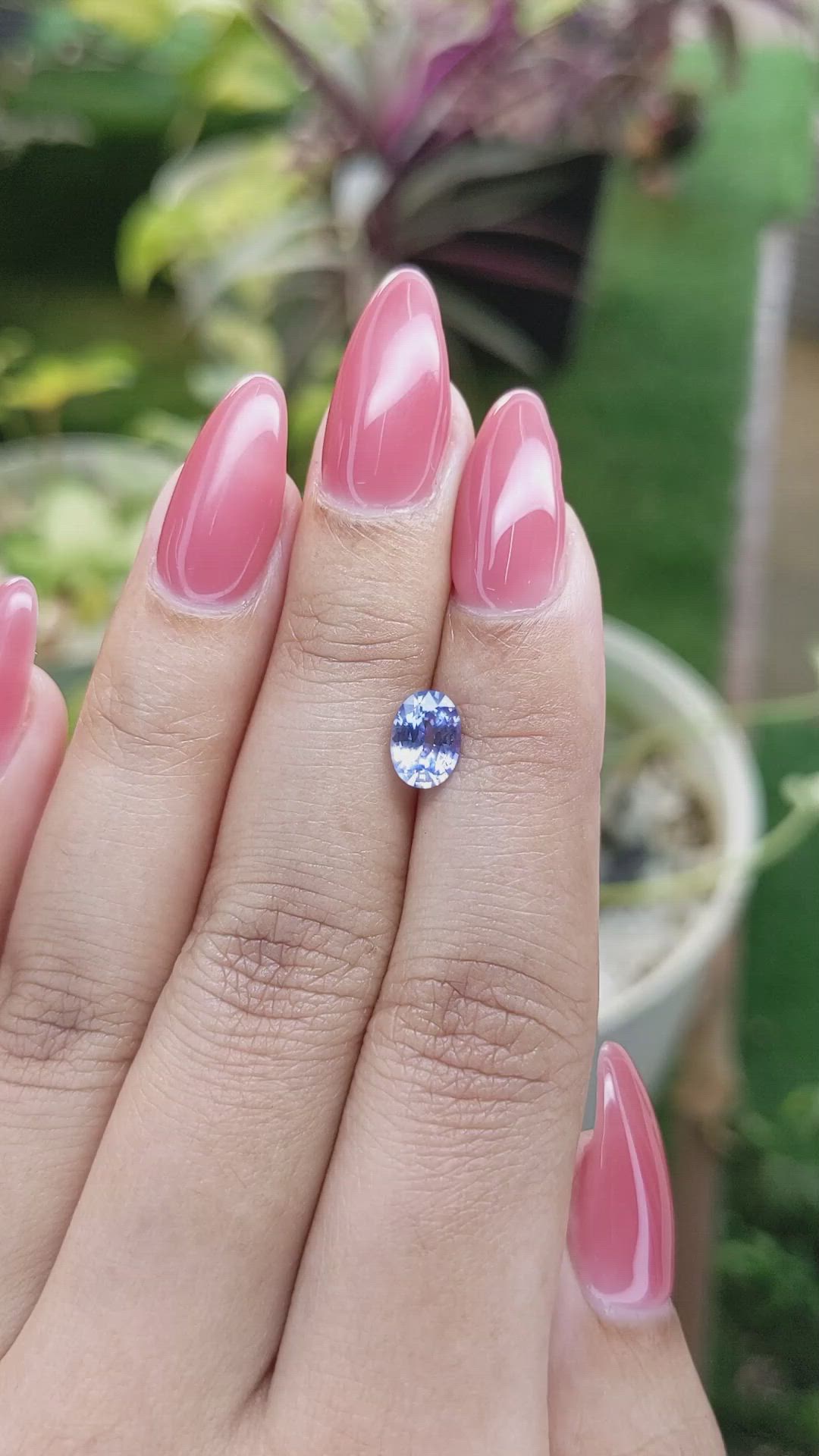 1.21 Ct. Blue Sapphire from Ceylon (Sri Lanka) Size Video