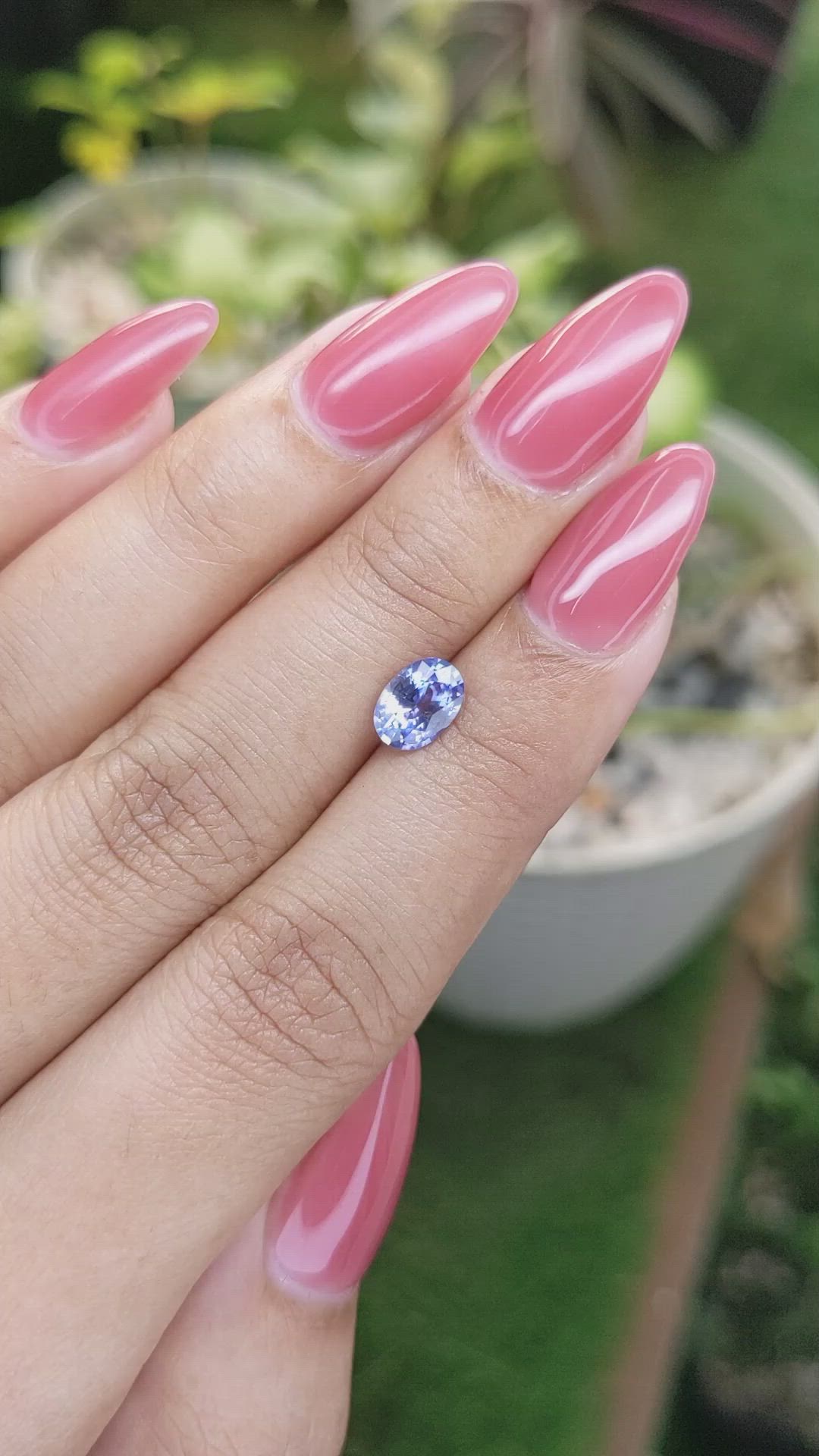 1.21 Ct. Blue Sapphire from Ceylon (Sri Lanka) Size Video