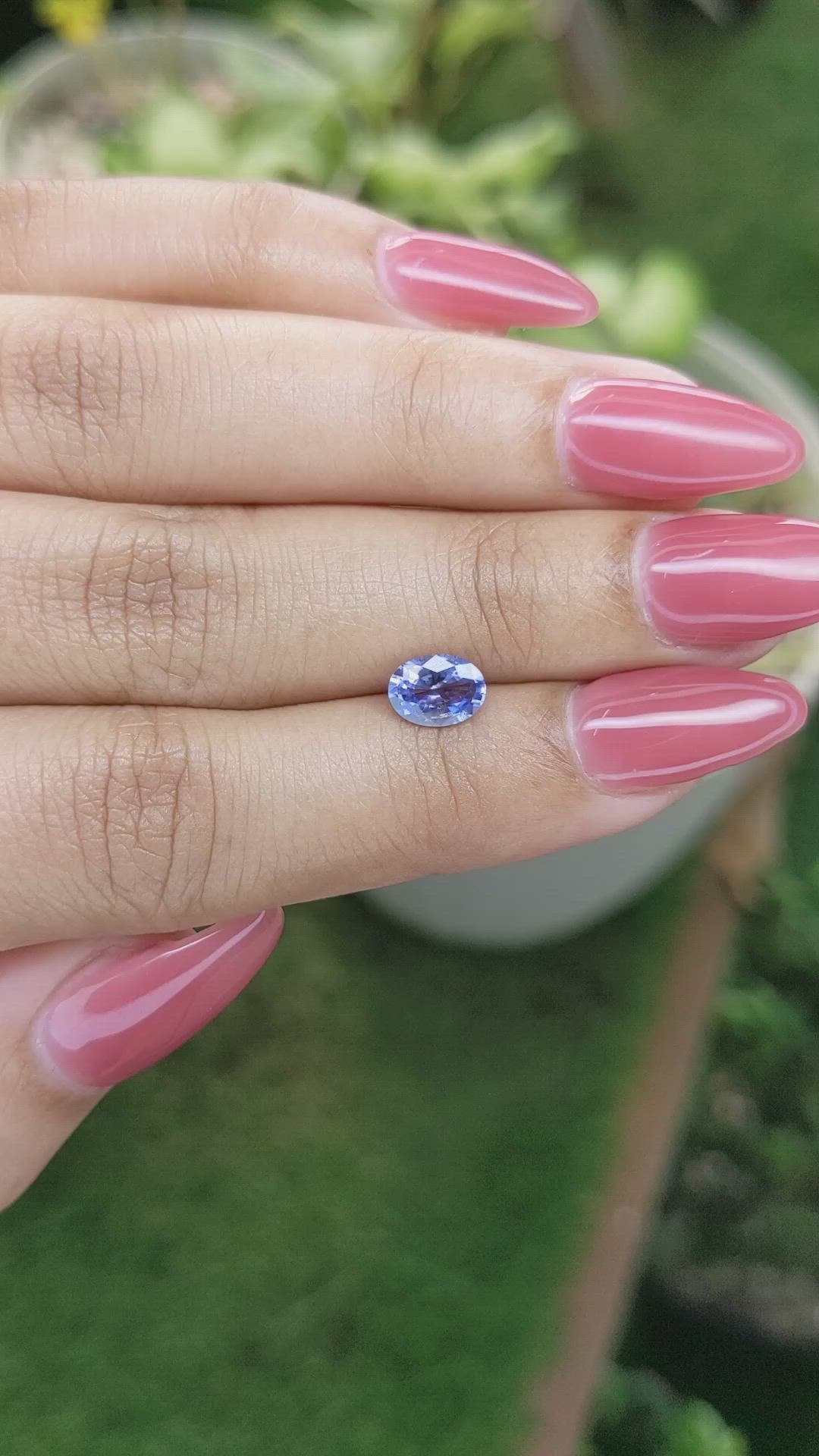 0.93 Ct. Blue Sapphire from Ceylon (Sri Lanka) Size Video