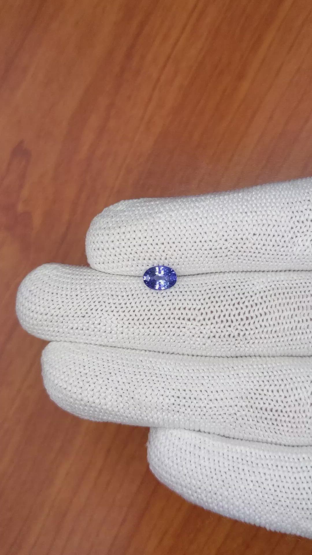 0.85 Ct. Blue Sapphire from Ceylon (Sri Lanka) Size Video