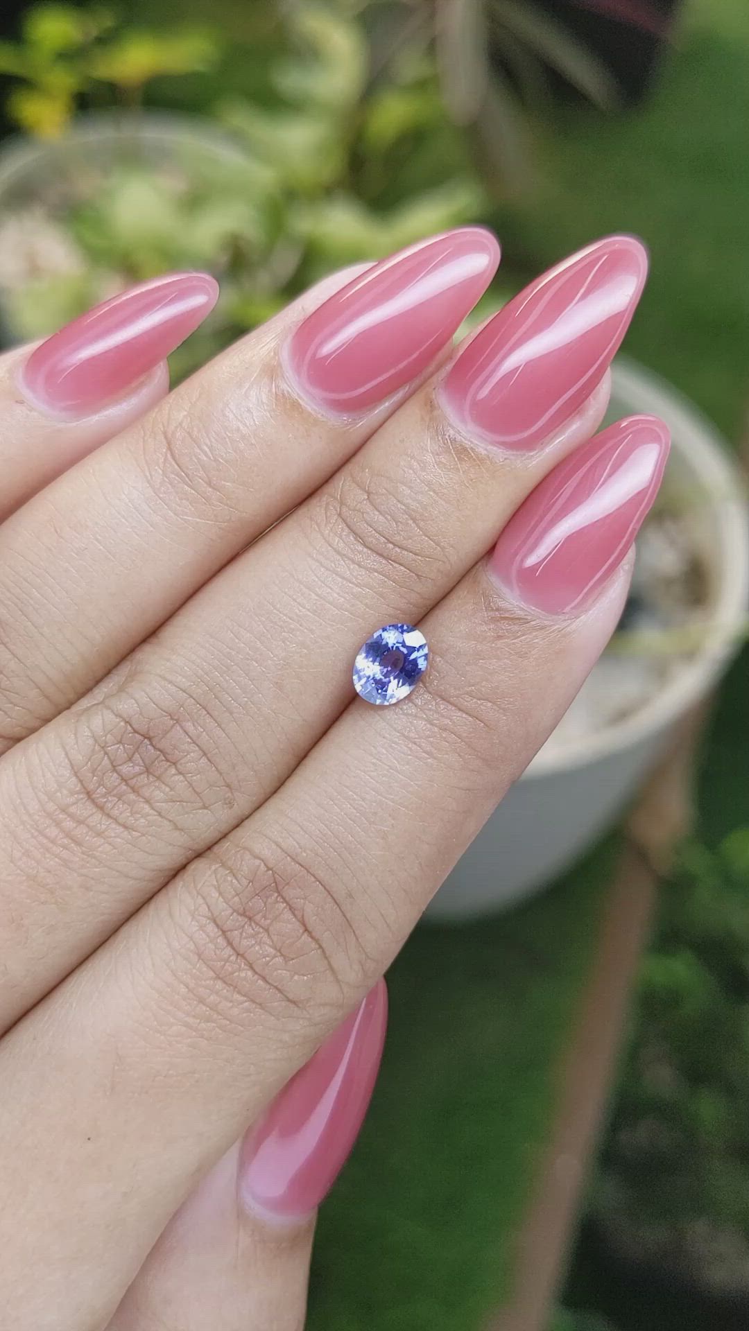 0.85 Ct. Blue Sapphire from Ceylon (Sri Lanka) Size Video