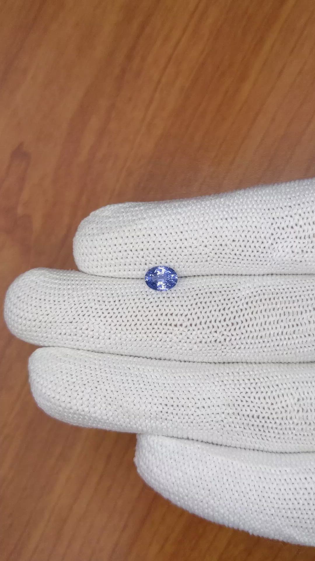 0.85 Ct. Blue Sapphire from Ceylon (Sri Lanka) Size Video