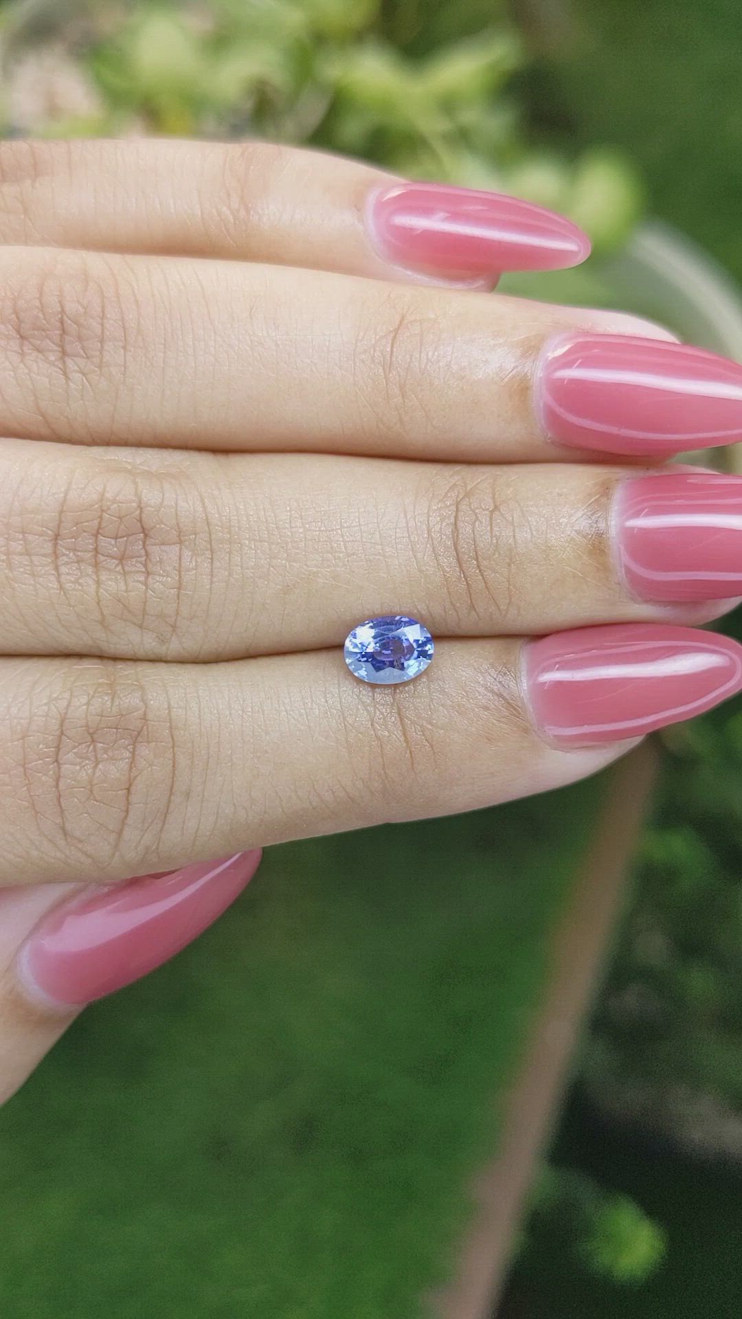 0.85 Ct. Blue Sapphire from Ceylon (Sri Lanka) Size Video