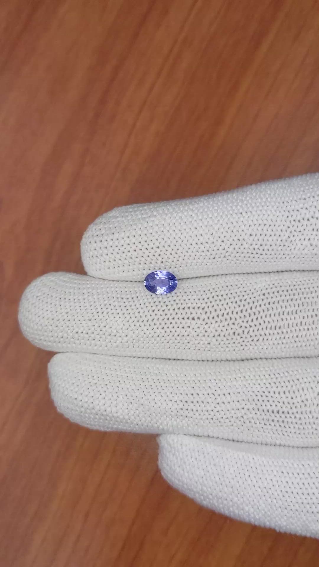 0.79 Ct. Blue Sapphire from Ceylon (Sri Lanka) Size Video