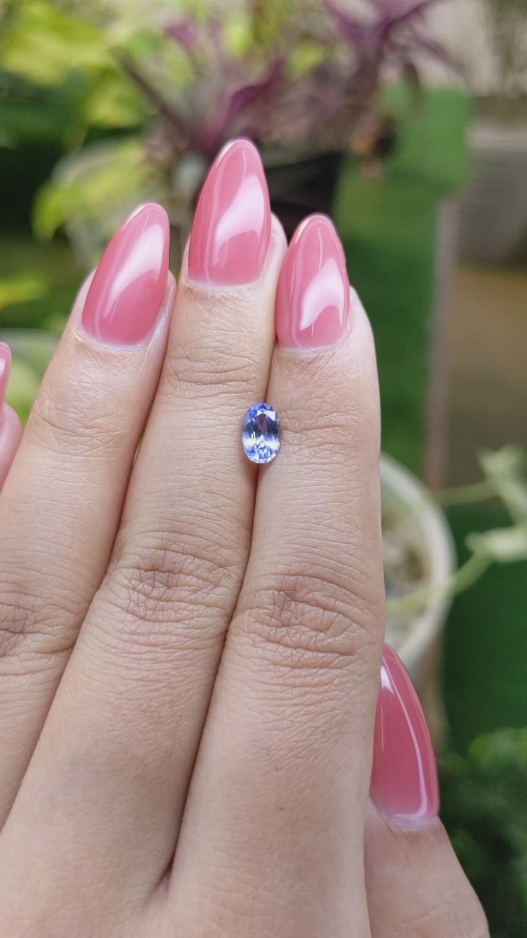 0.85 Ct. Blue Sapphire from Ceylon (Sri Lanka) Size Video