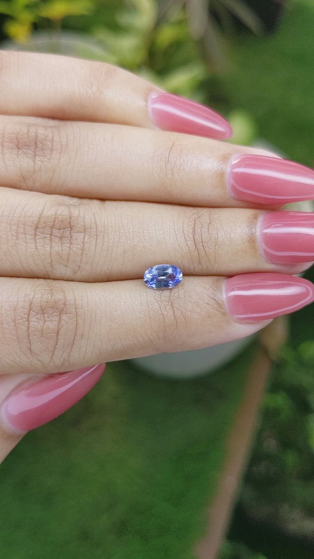 0.85 Ct. Blue Sapphire from Ceylon (Sri Lanka) Size Video