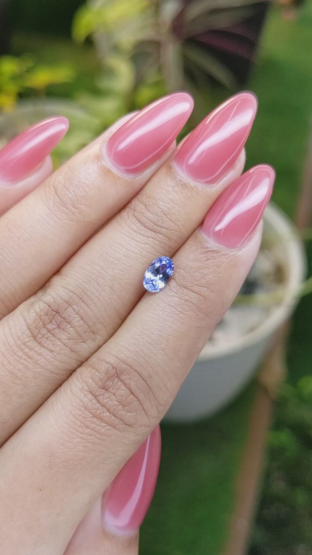 0.85 Ct. Blue Sapphire from Ceylon (Sri Lanka) Size Video