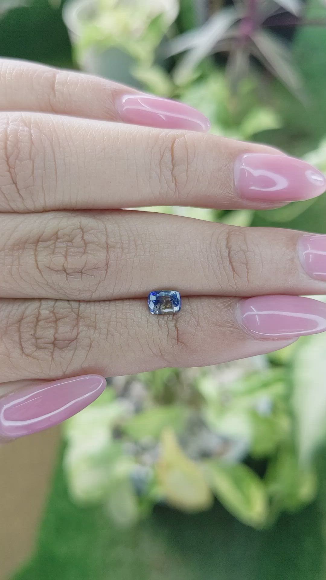 0.80 Ct. Bi Color Sapphire from Ceylon (Sri Lanka) Size Video