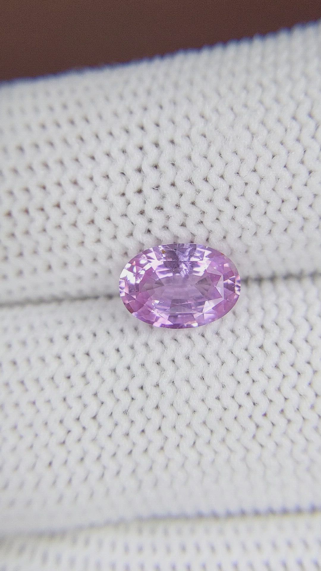 1.61 Ct. Purplish Pink Sapphire from Madagascar Size Video