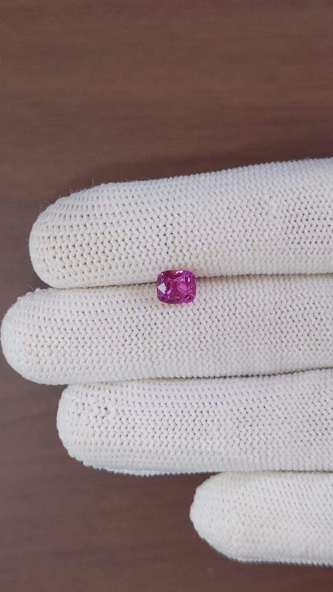 1.56 Ct. Purplish Pink Sapphire from Madagascar Size Video