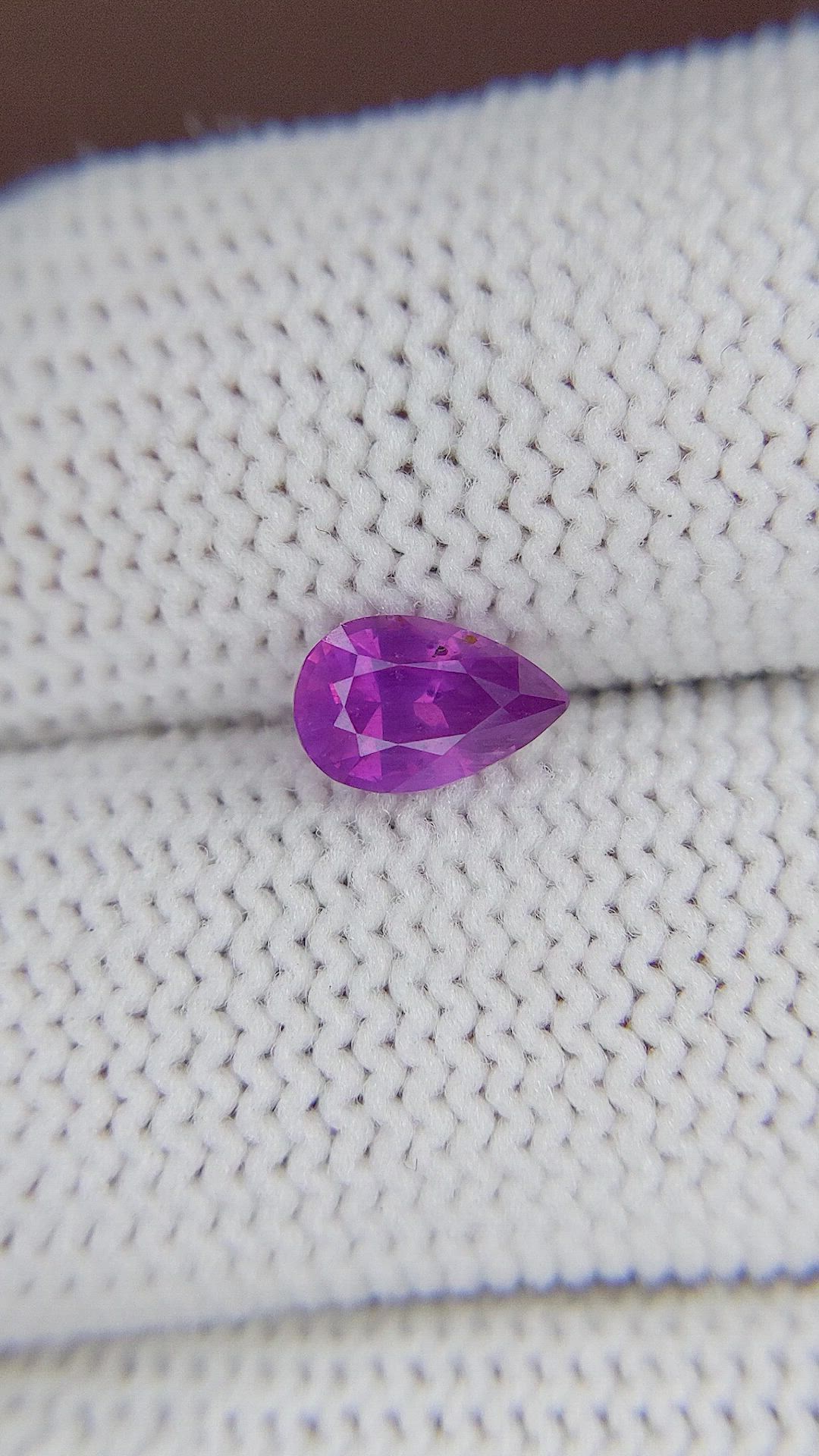 1.12 Ct. Pinkish Purple Sapphire from Ceylon (Sri Lanka) Size Video