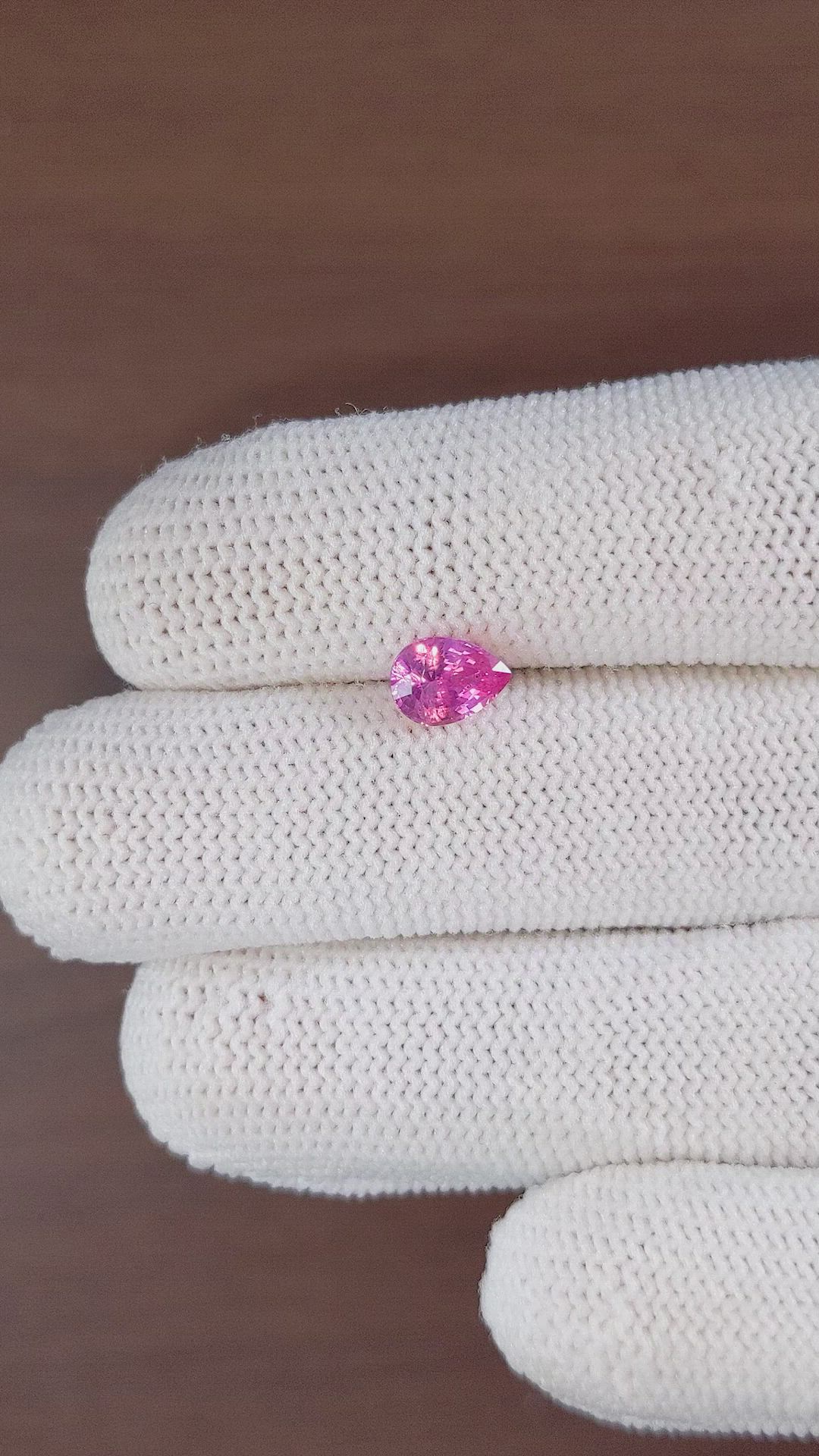 1.18 Ct. Pink Sapphire from Ceylon (Sri Lanka) Size Video