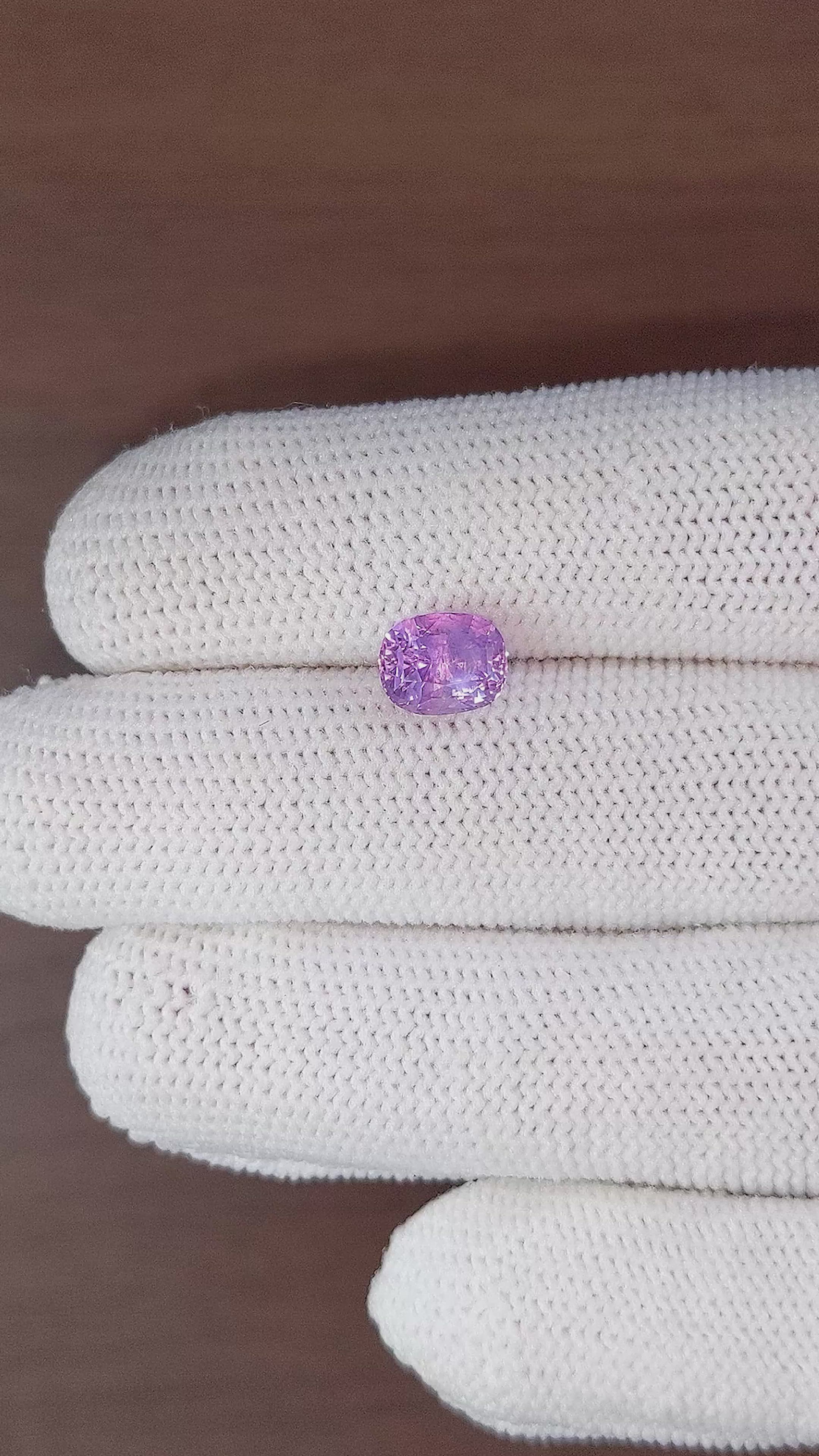 2.93 Ct. Purple Sapphire from Ceylon (Sri Lanka) Size Video