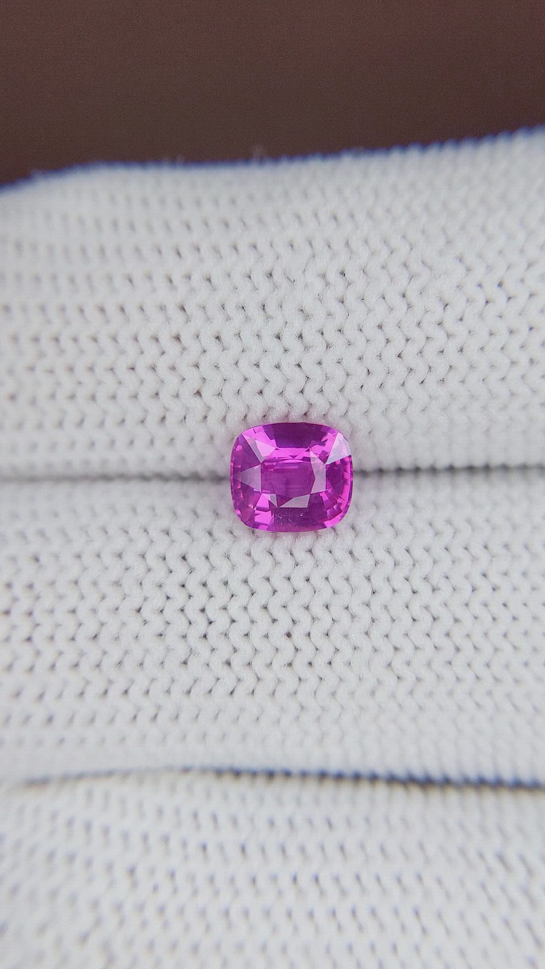 1.29 Ct. Purplish Pink Sapphire from Ceylon (Sri Lanka) Size Video