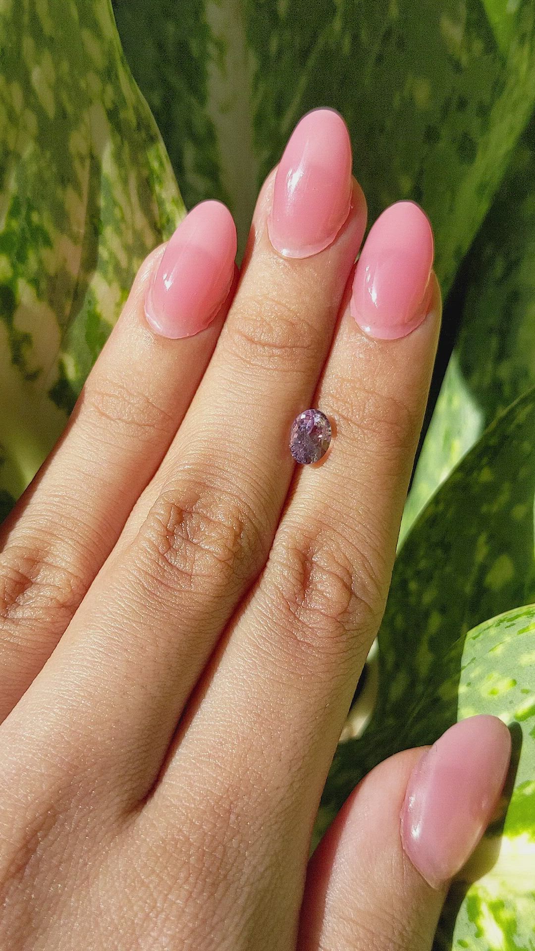 1.63 Ct. Purplish Pink Sapphire from Madagascar Size Video