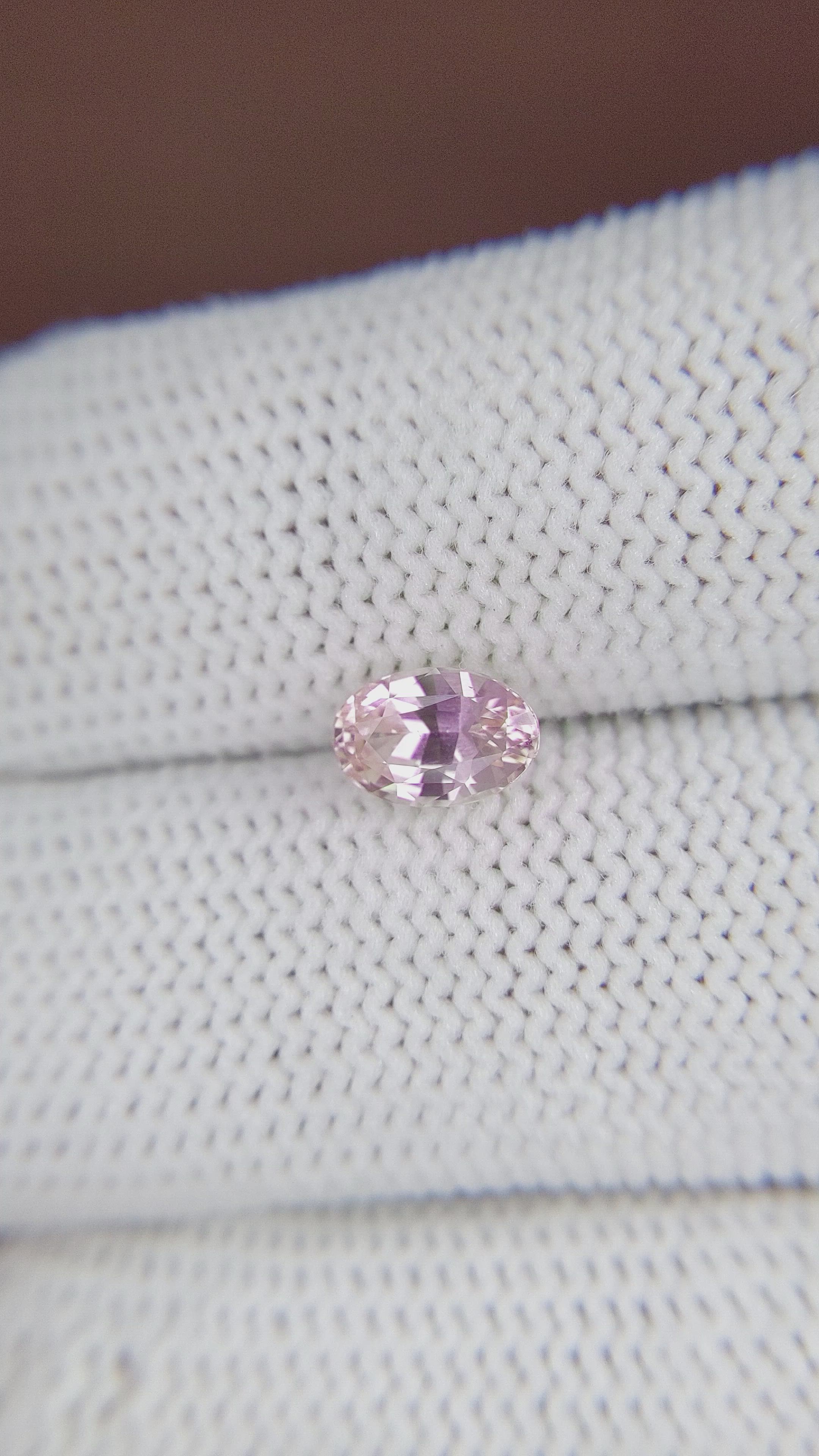 1.42 Ct. Pink Sapphire from Madagascar Size Video