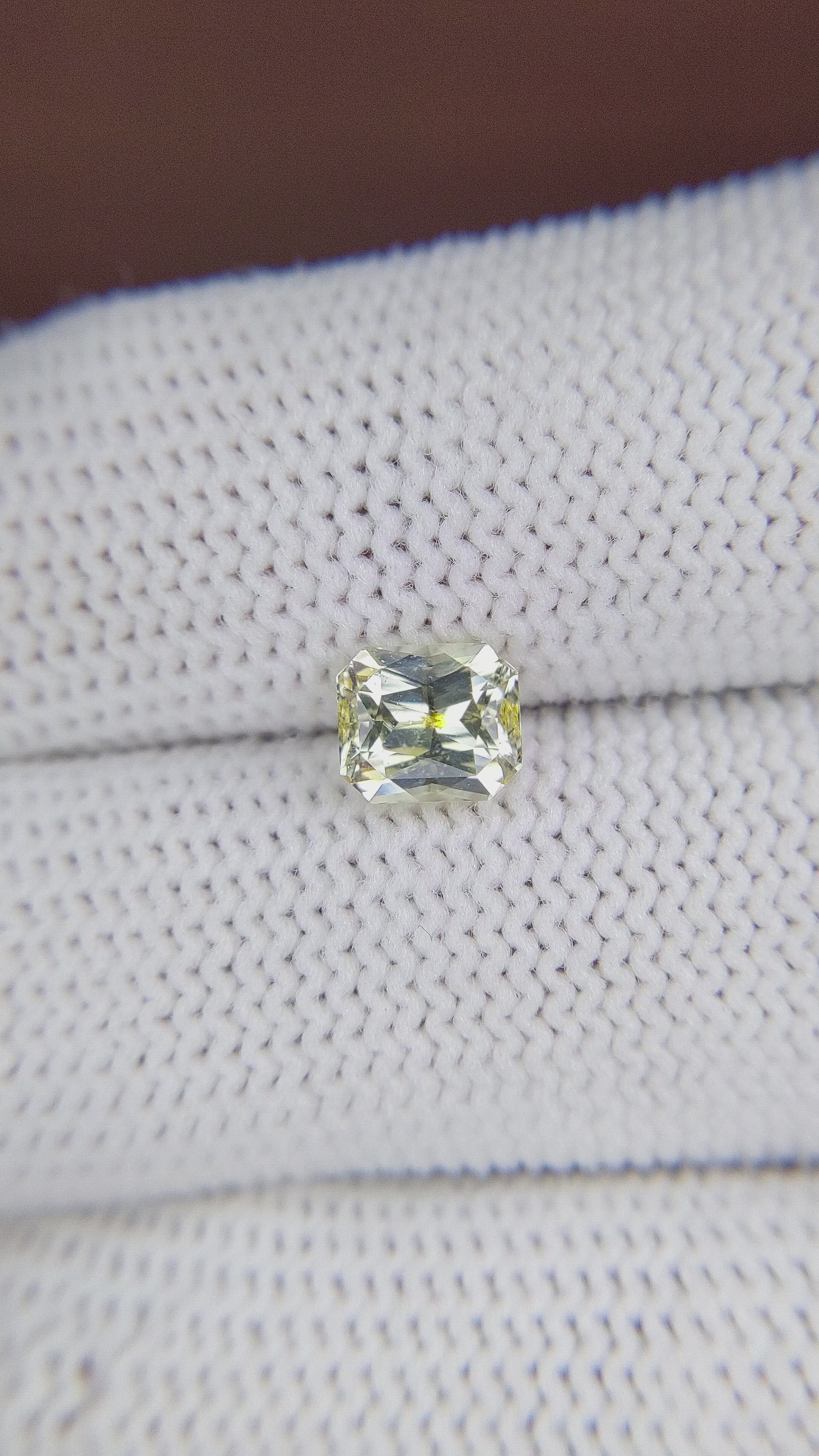 1.66 Ct. Yellow Sapphire from Ceylon (Sri Lanka) Size Video