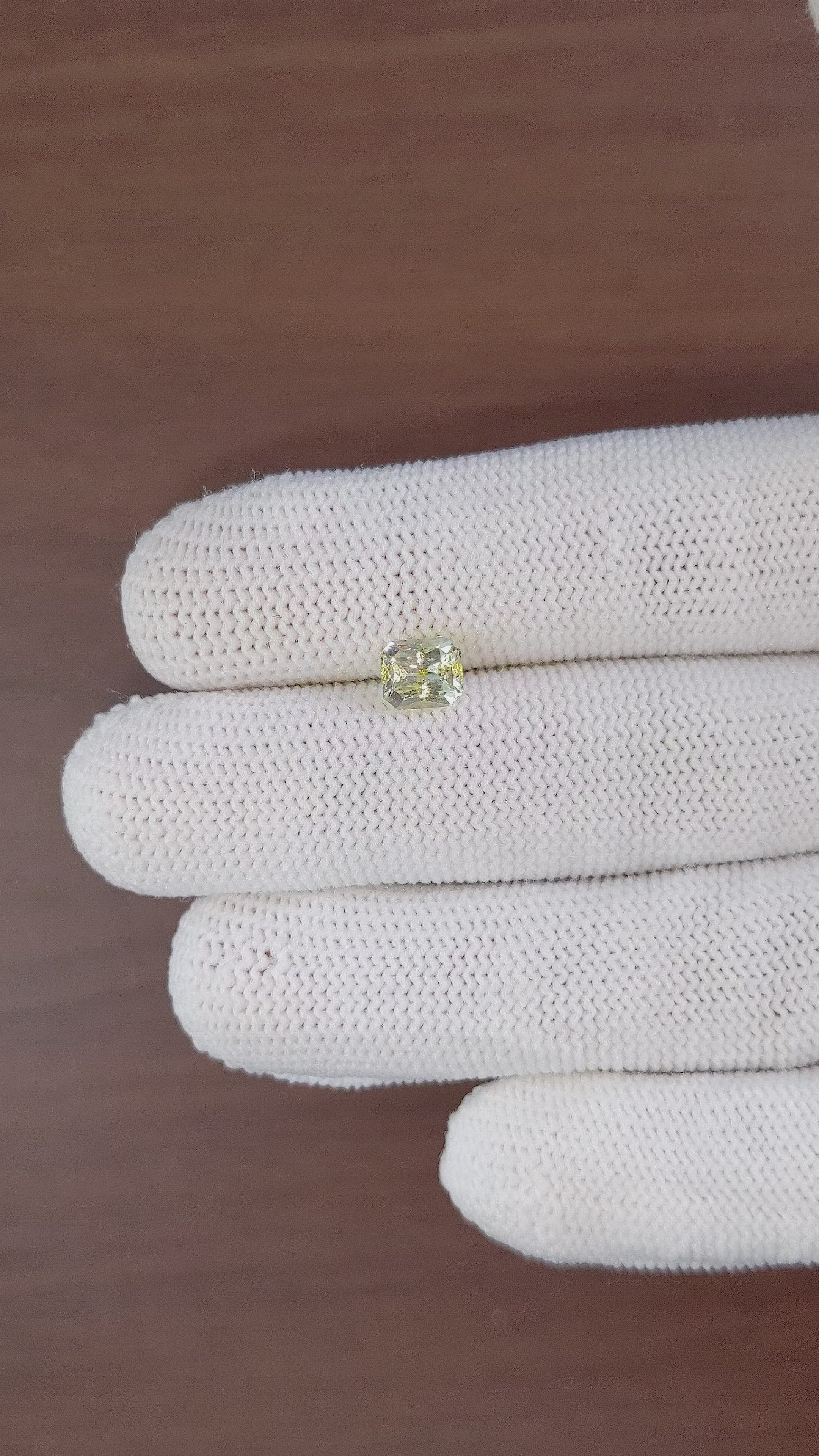 1.66 Ct. Yellow Sapphire from Ceylon (Sri Lanka) Size Video