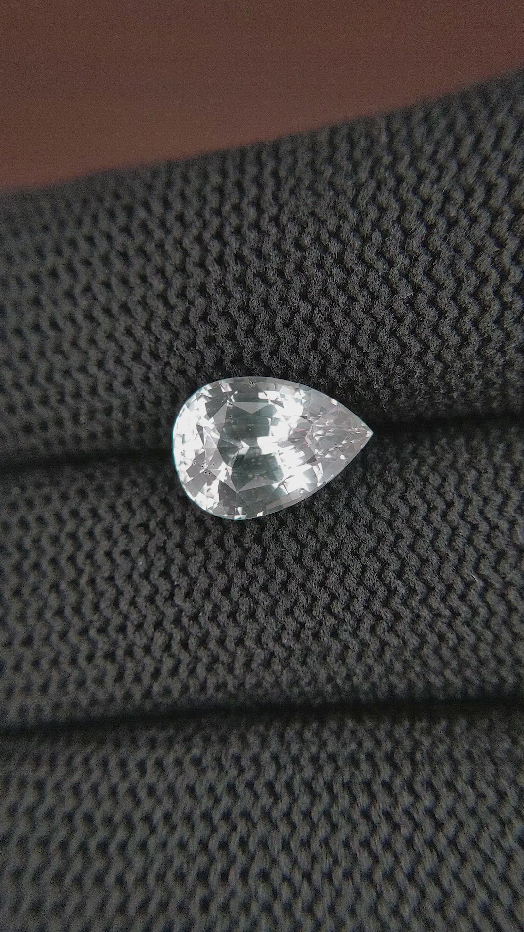 3.81 Ct. White Sapphire from Ceylon (Sri Lanka) Size Video