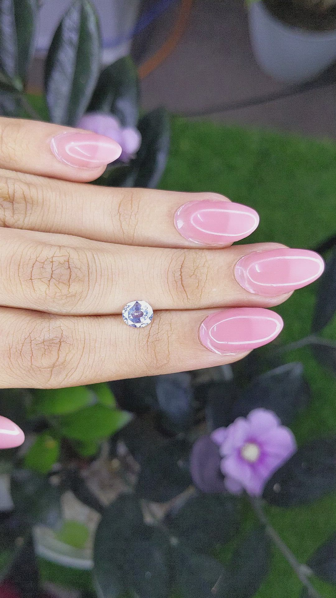 1.10 Ct. White Sapphire from Ceylon (Sri Lanka) Size Video