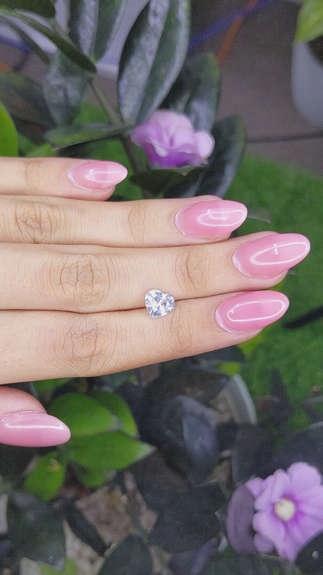 1.80 Ct. White Sapphire from Madagascar Size Video