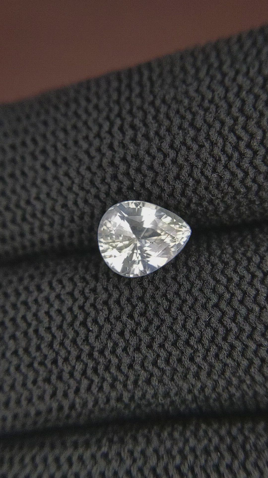 2.02 Ct. White Sapphire from Ceylon (Sri Lanka) Size Video
