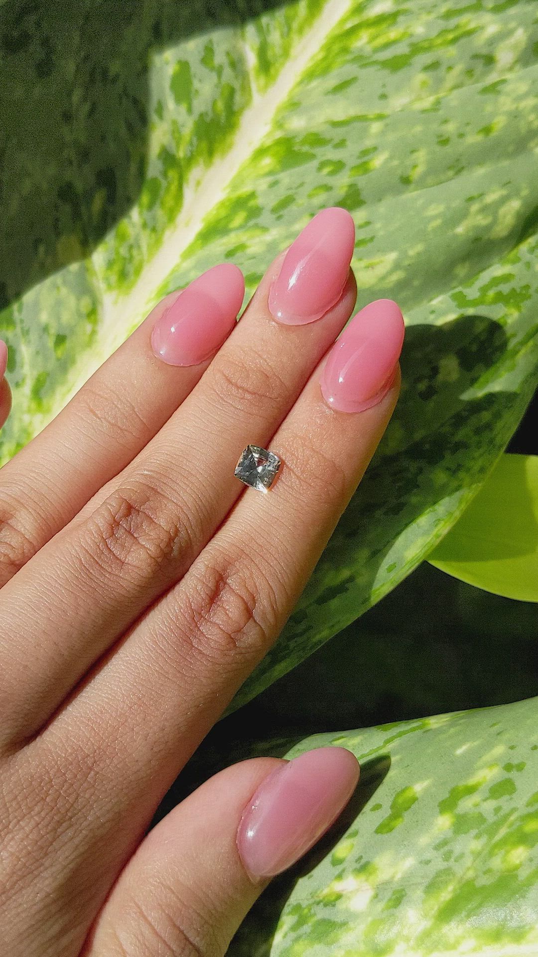 1.18 Ct. White Sapphire from Ceylon (Sri Lanka) Size Video