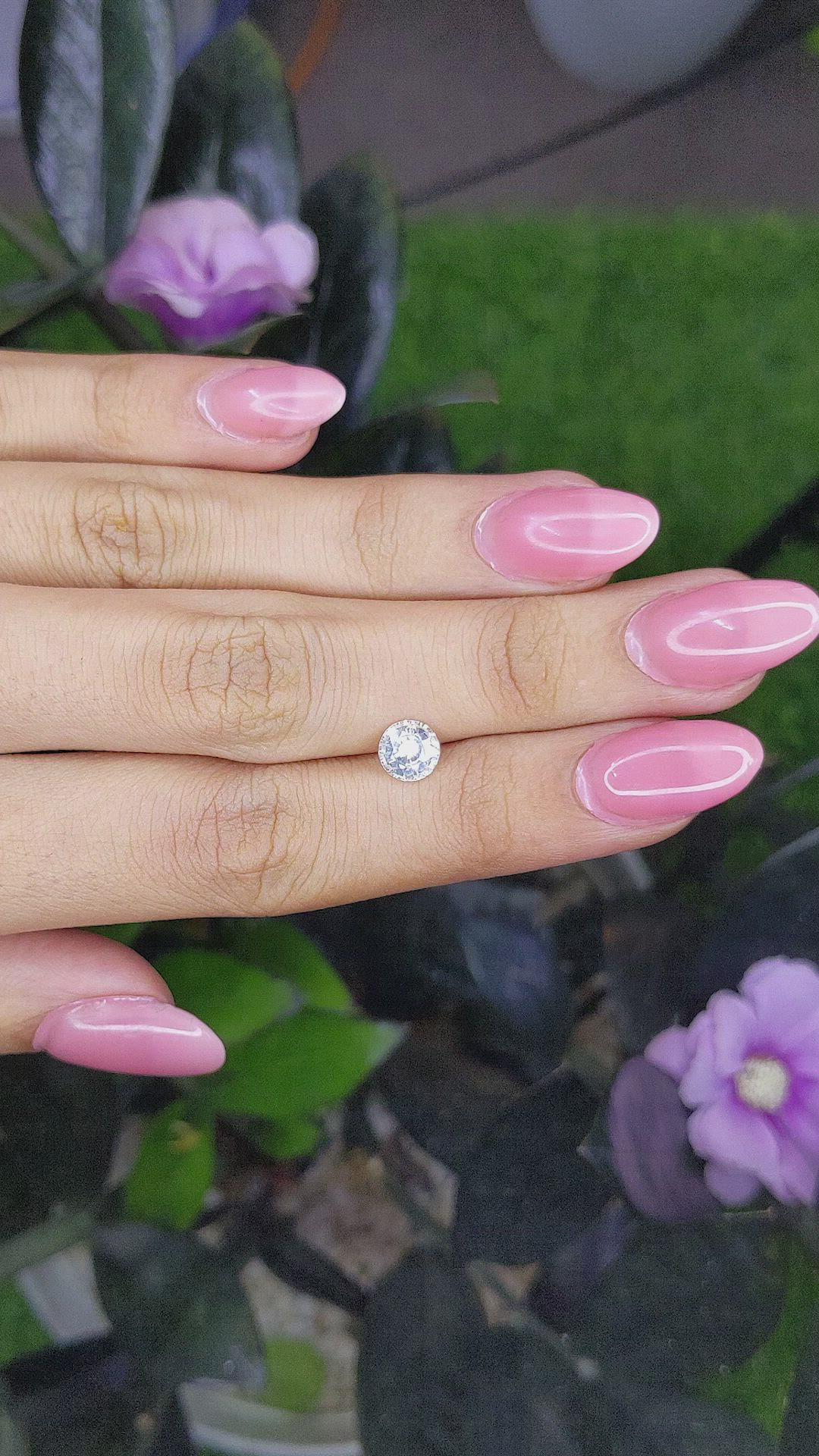 1.14 Ct. White Sapphire from Ceylon (Sri Lanka) Size Video