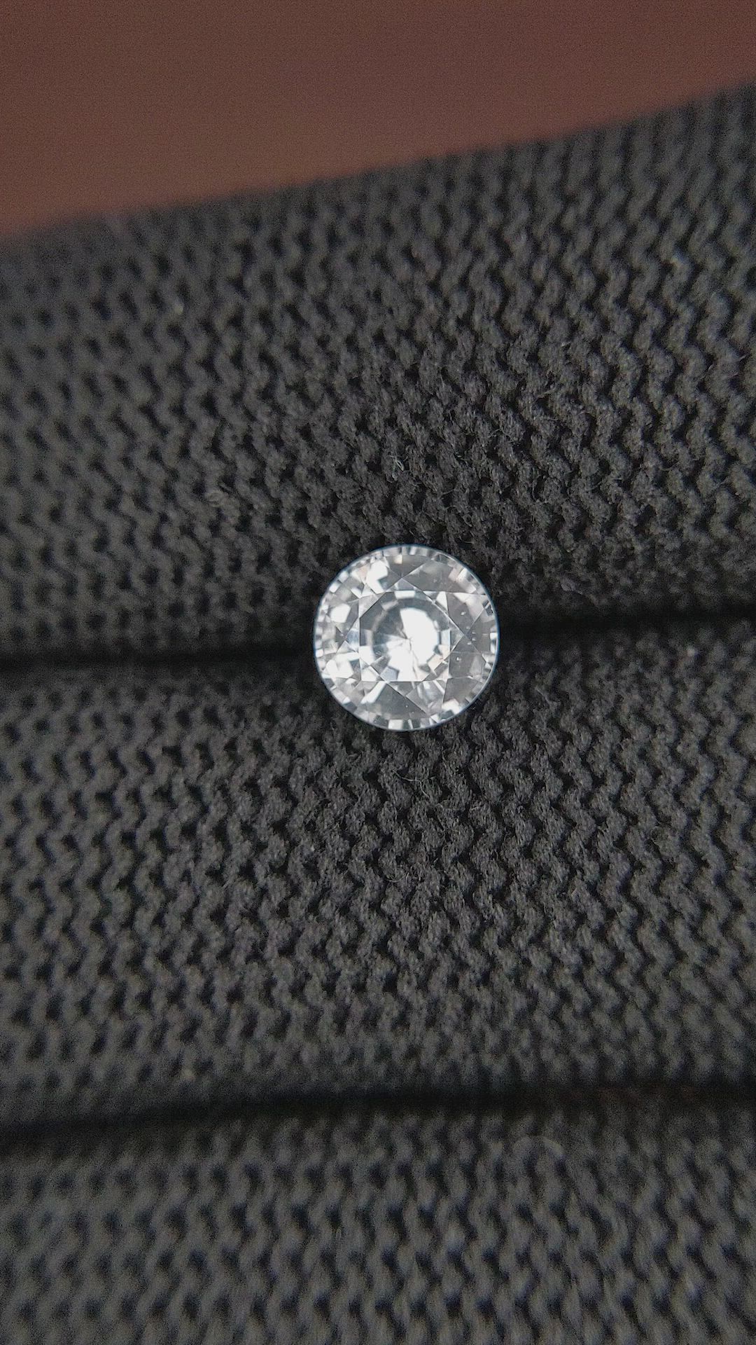 1.14 Ct. White Sapphire from Ceylon (Sri Lanka) Size Video