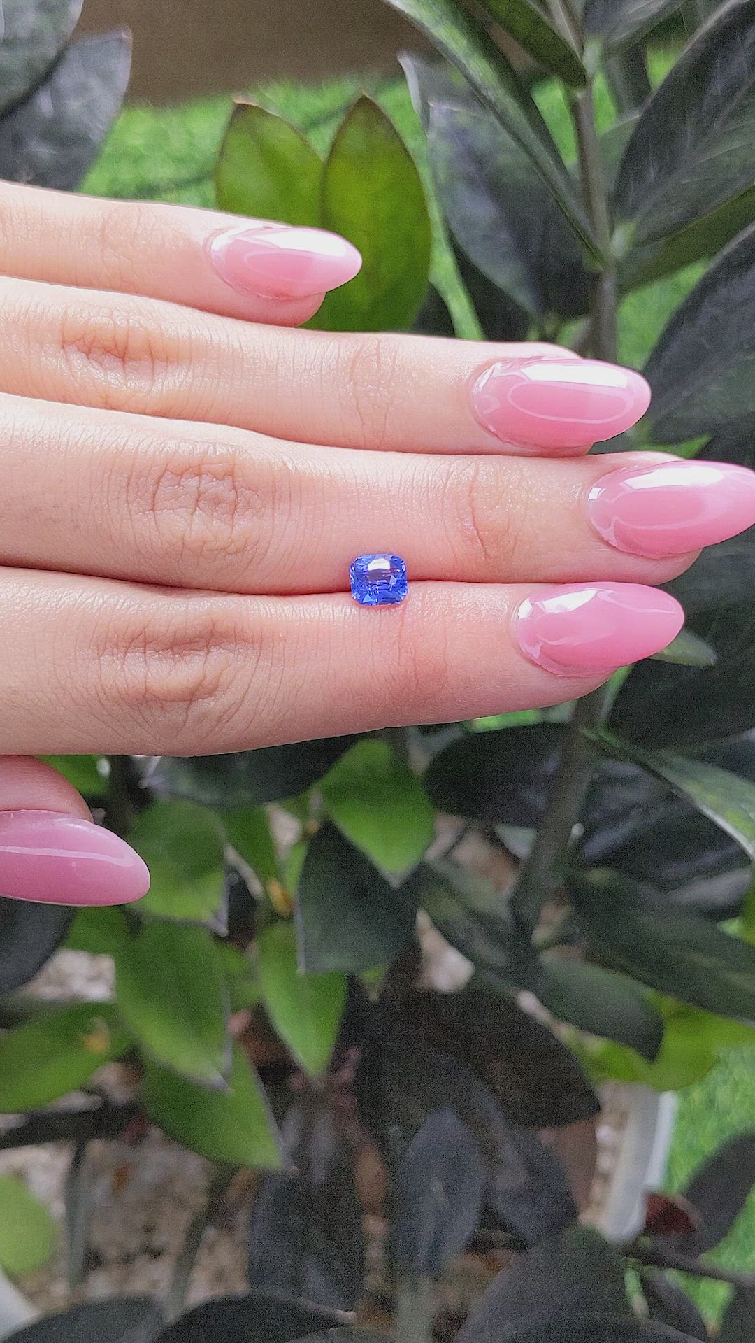 1.25 Ct. Blue Sapphire from Ceylon (Sri Lanka) Size Video