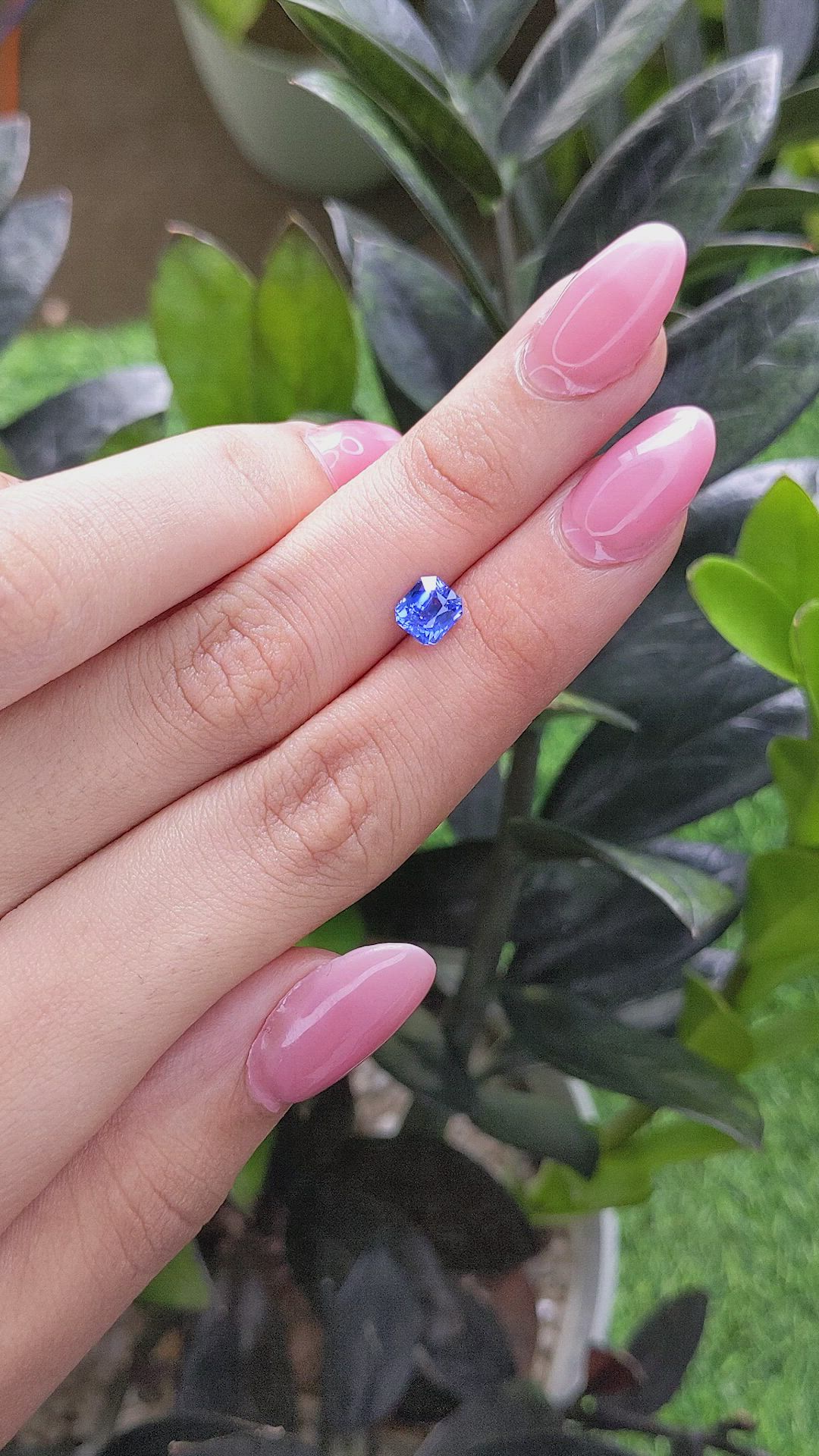 1.25 Ct. Blue Sapphire from Ceylon (Sri Lanka) Size Video