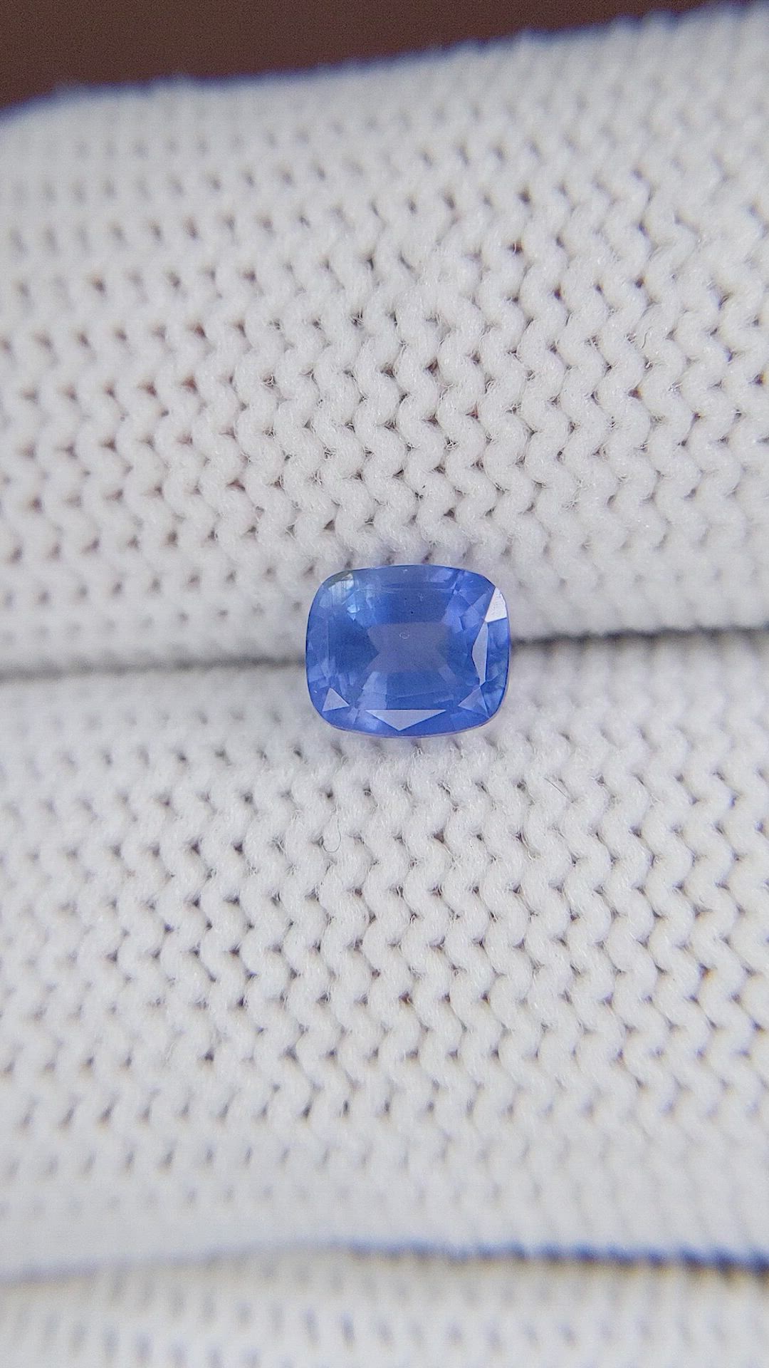 1.05 Ct. Blue Sapphire from Madagascar Size Video