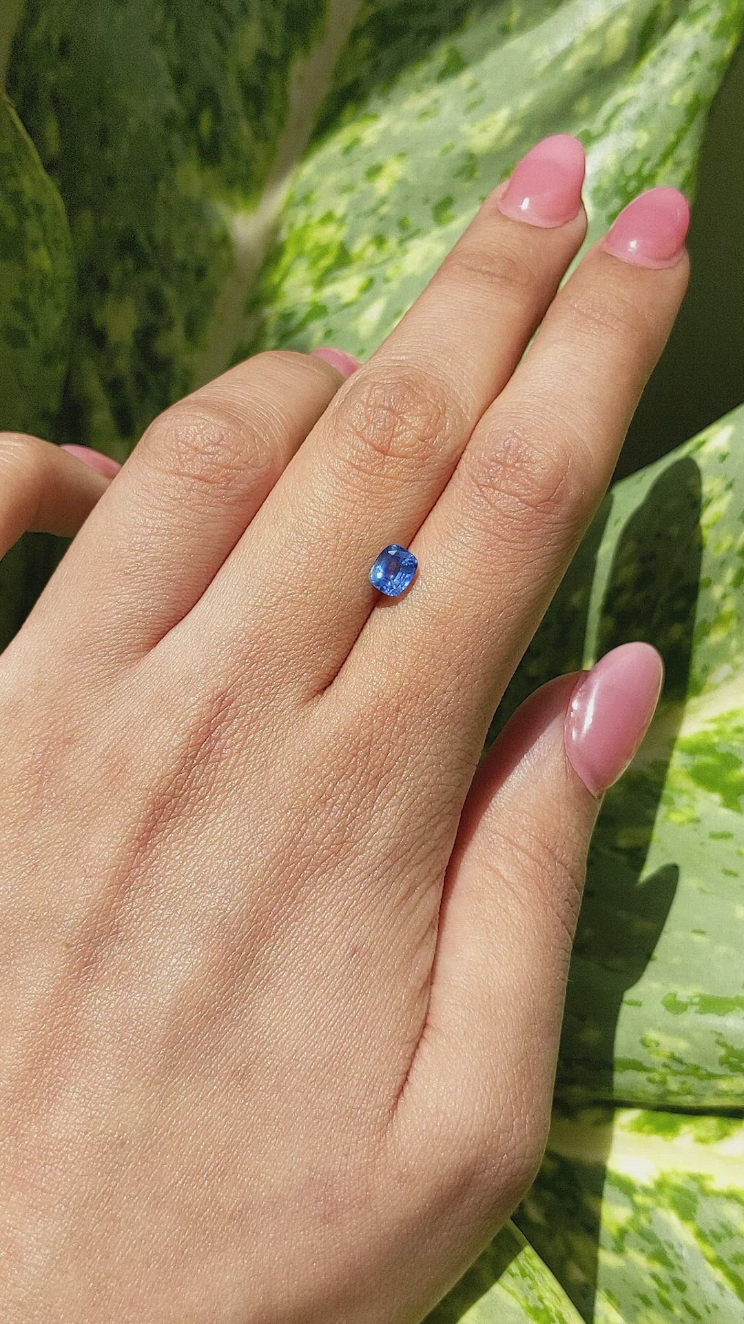 1.05 Ct. Blue Sapphire from Madagascar Size Video