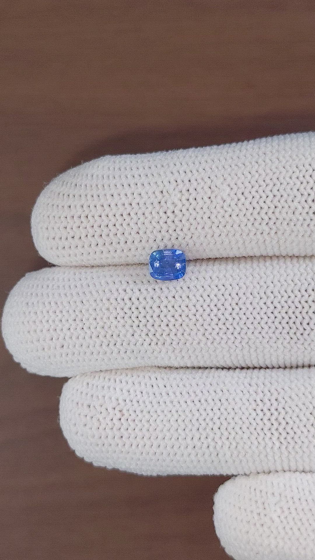 1.05 Ct. Blue Sapphire from Madagascar Size Video