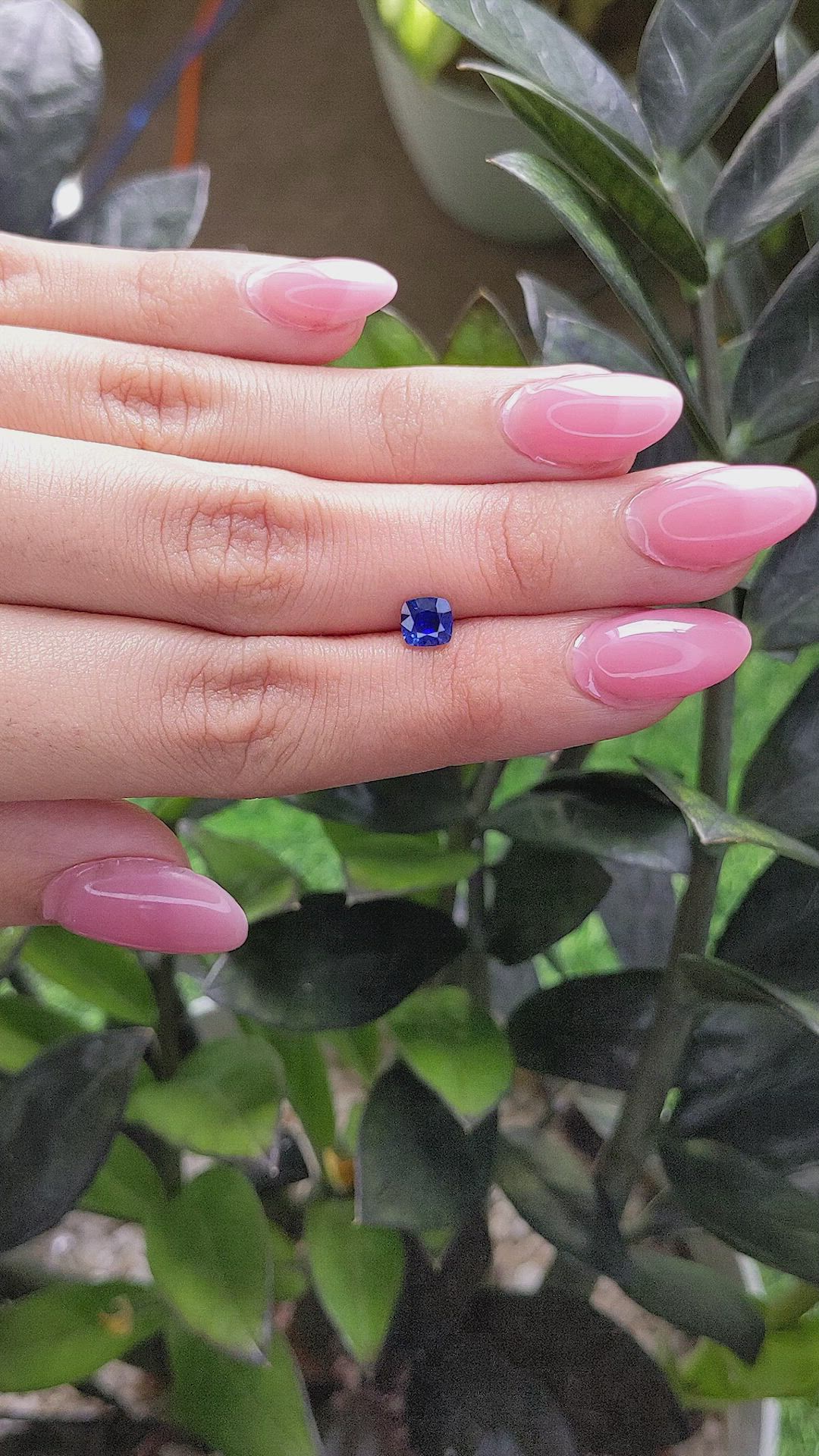 0.80 Ct. Blue Sapphire from Madagascar Size Video