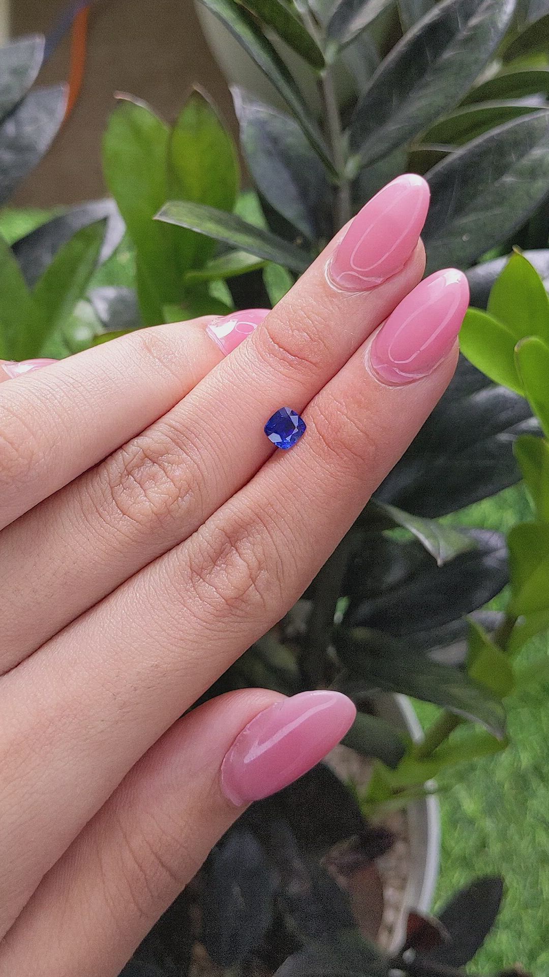 0.80 Ct. Blue Sapphire from Madagascar Size Video