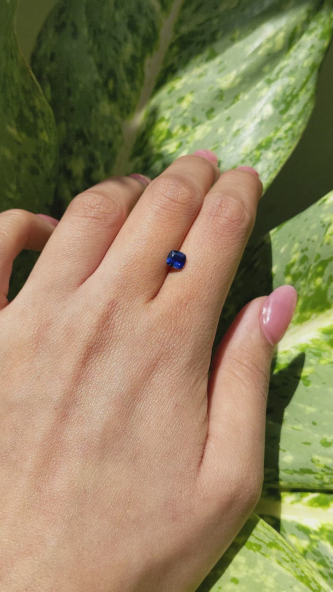 0.80 Ct. Blue Sapphire from Madagascar Size Video