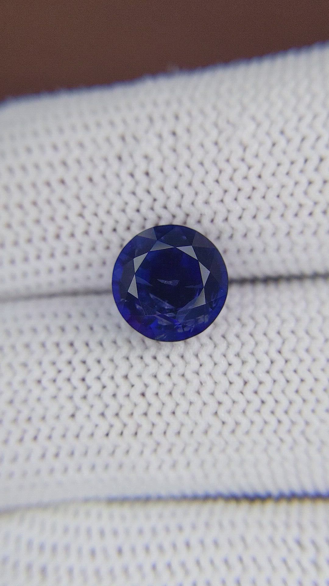 4.56 Ct. Blue Sapphire from Madagascar Size Video