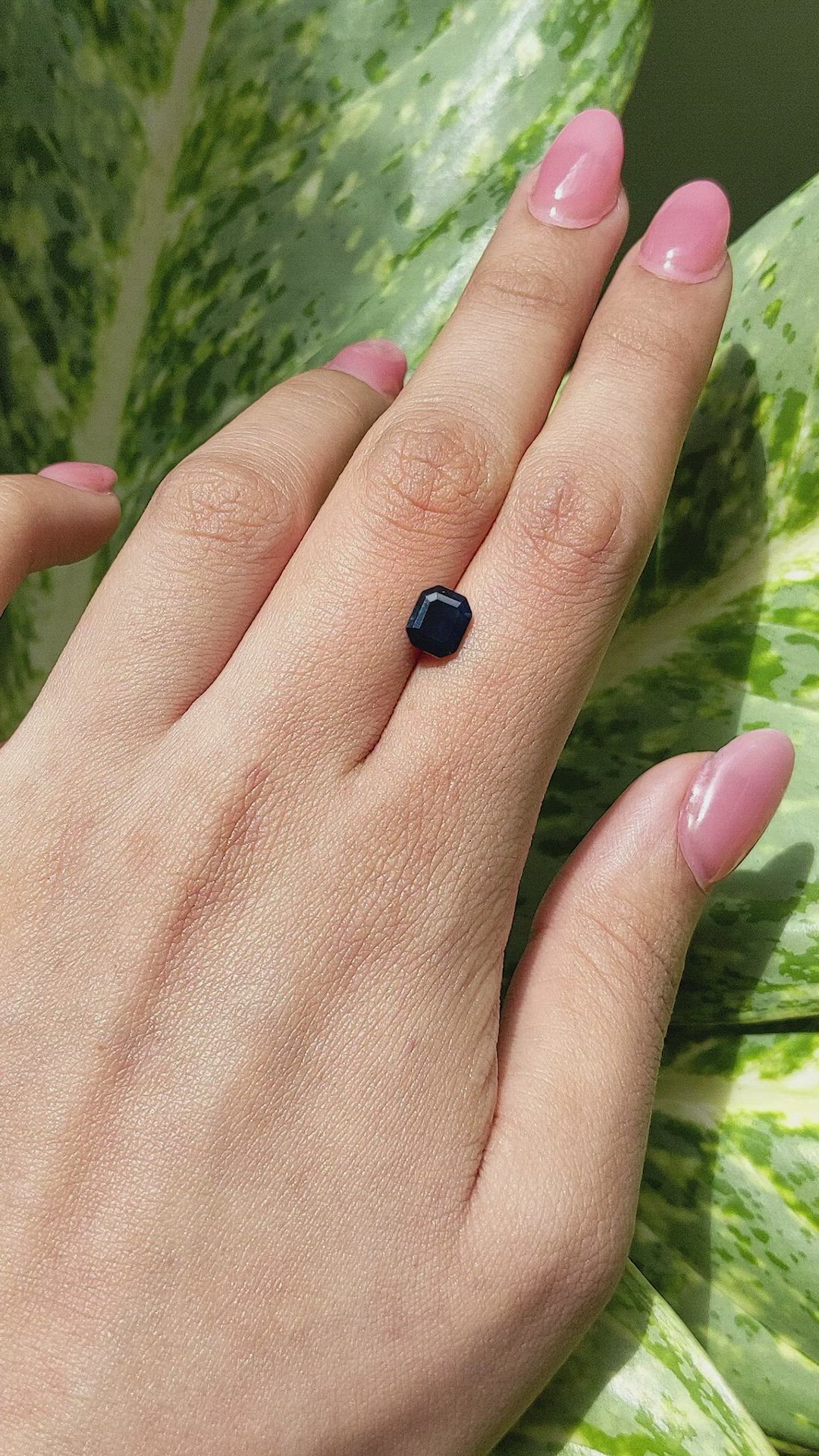 1.61 Ct. Blue Sapphire from Africa Size Video
