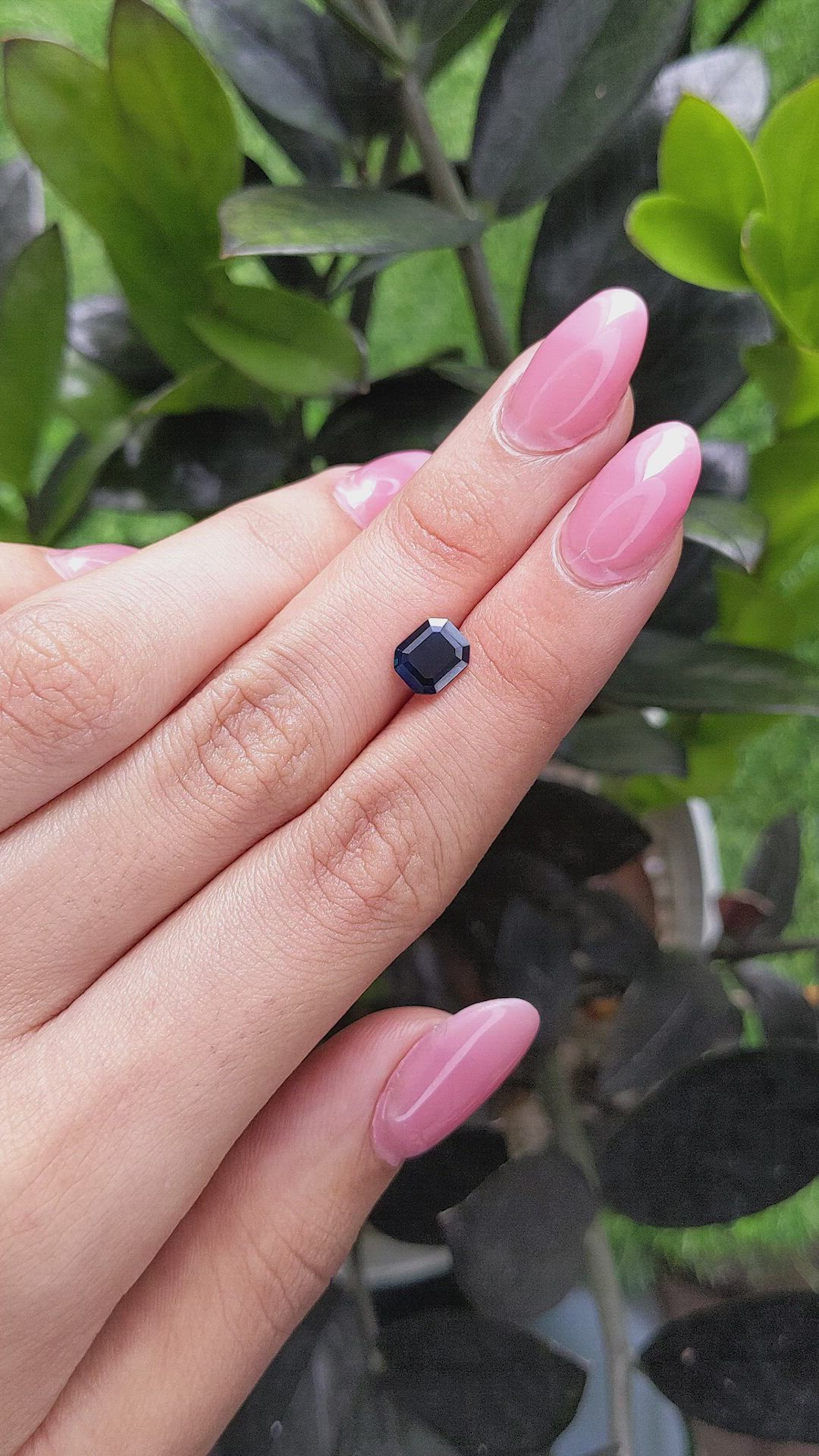 1.61 Ct. Blue Sapphire from Africa Size Video