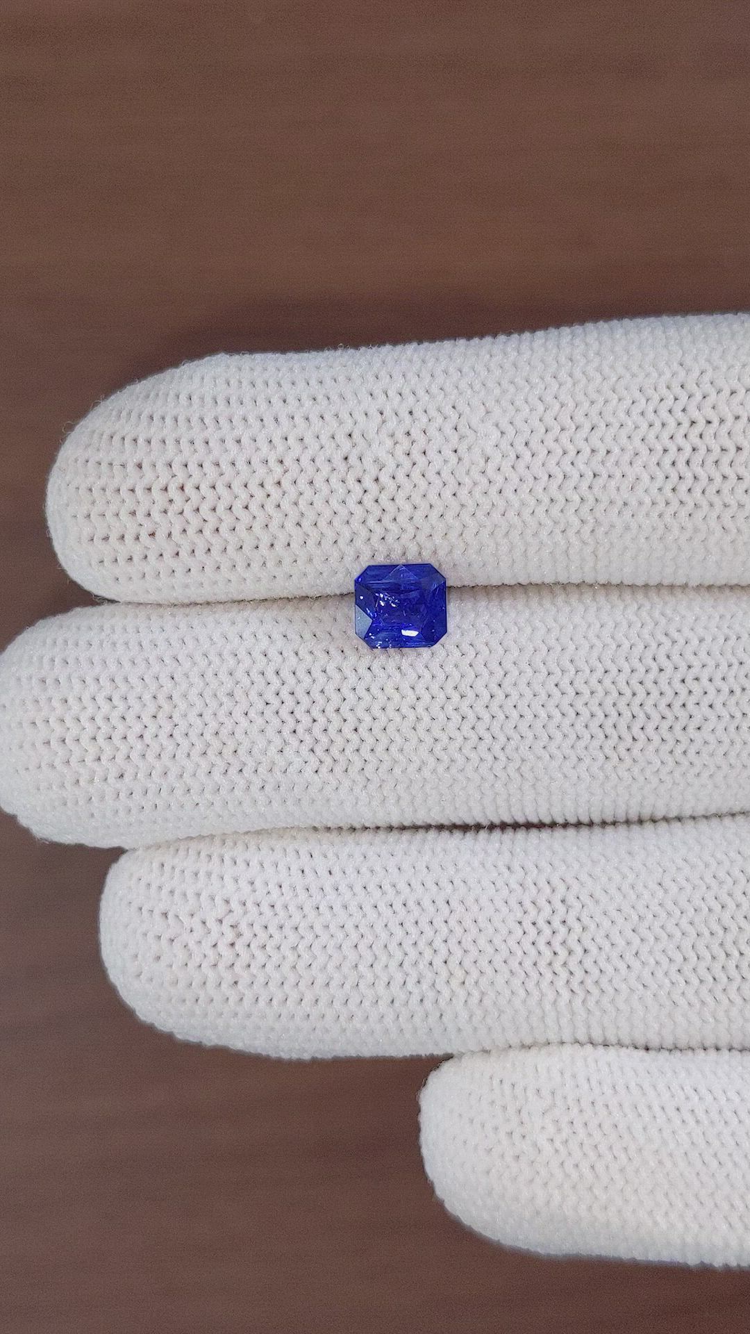 1.37 Ct. Blue Sapphire from Madagascar Size Video