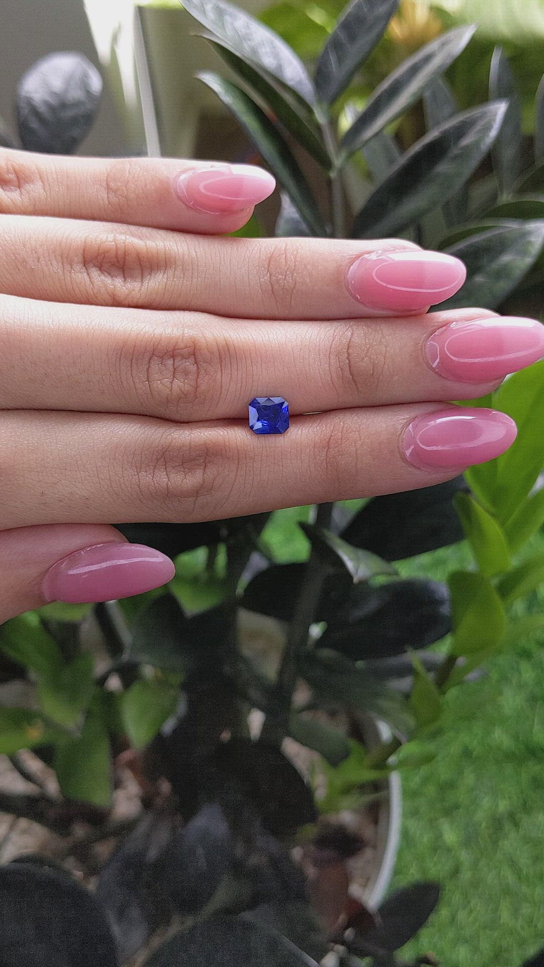 1.37 Ct. Blue Sapphire from Madagascar Size Video