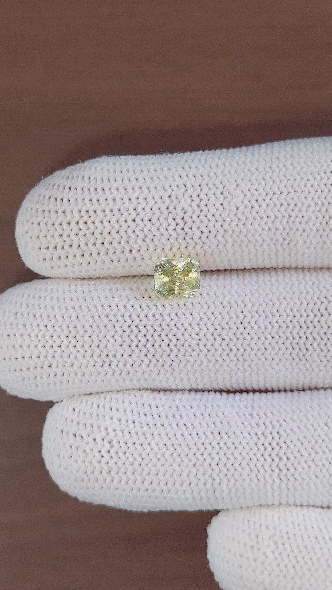 1.57 Ct. Yellow Sapphire from Ceylon (Sri Lanka) Size Video