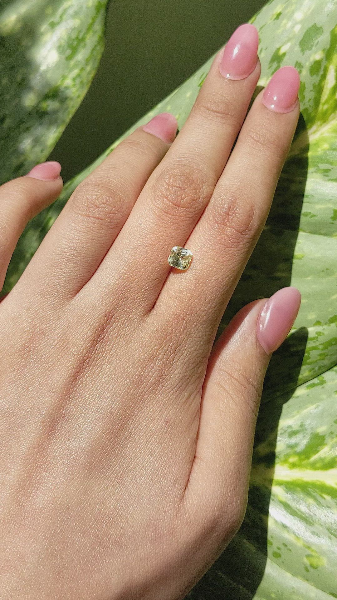 1.32 Ct. Yellow Sapphire from Ceylon (Sri Lanka) Size Video