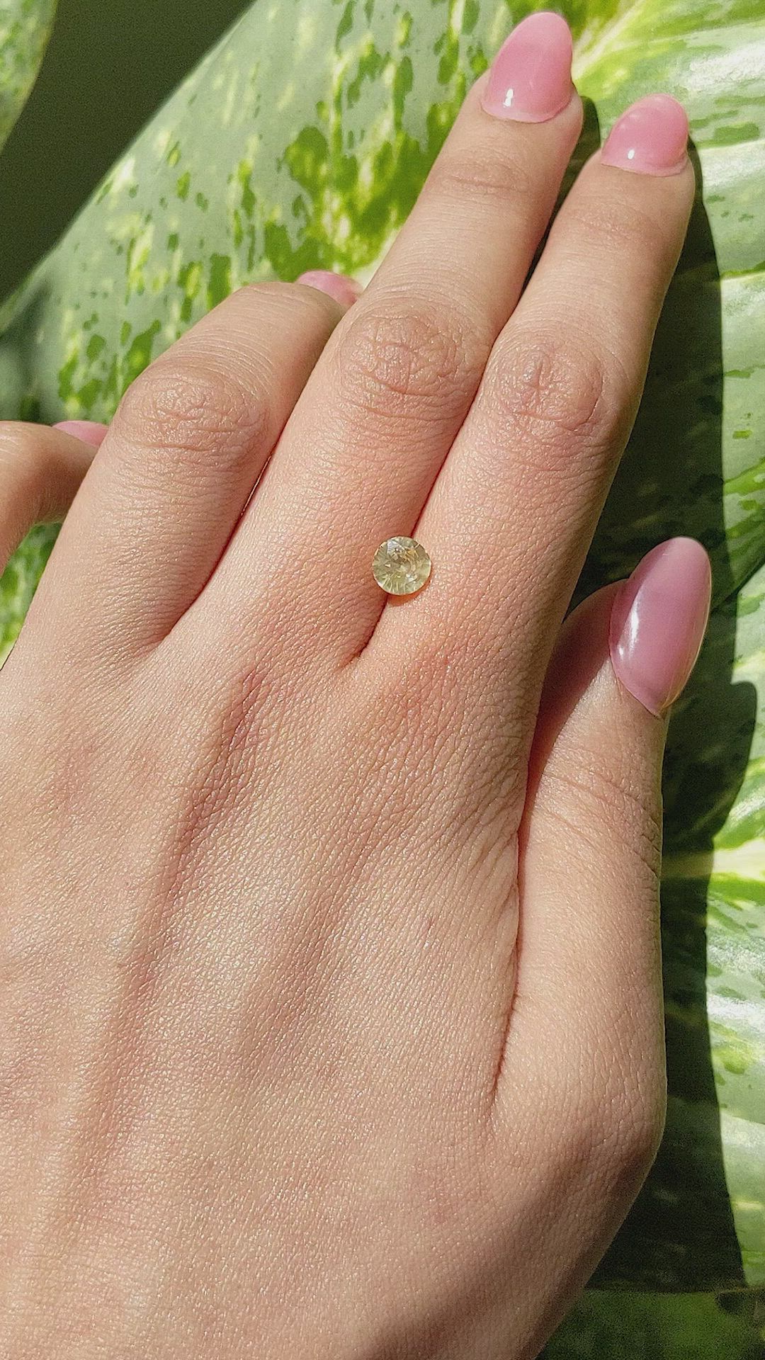 1.29 Ct. Yellow Sapphire from Ceylon (Sri Lanka) Size Video