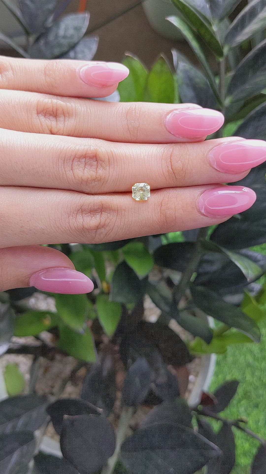 1.25 Ct. Yellow Sapphire from Ceylon (Sri Lanka) Size Video