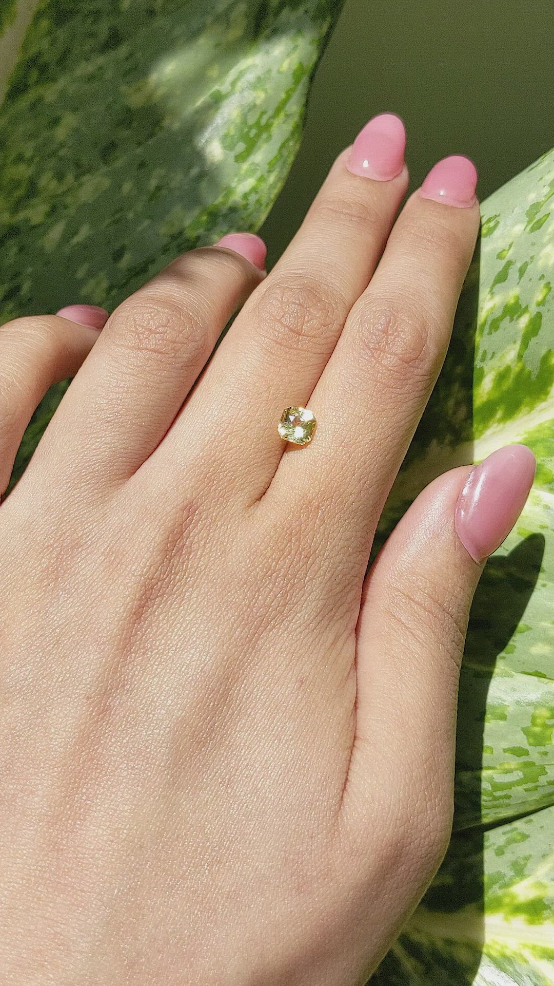 1.25 Ct. Yellow Sapphire from Ceylon (Sri Lanka) Size Video